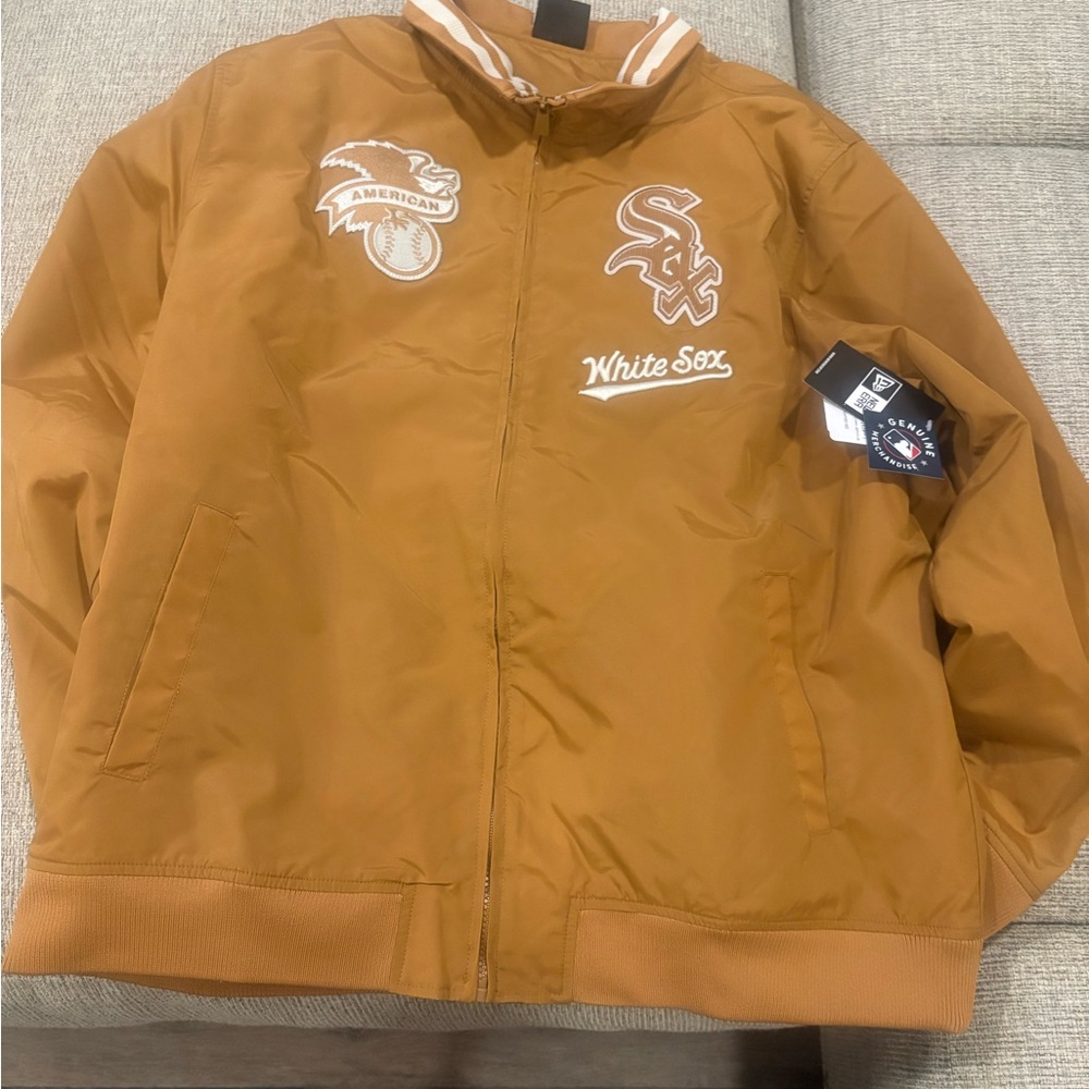New Era Tan Chicago White Sox Jacket